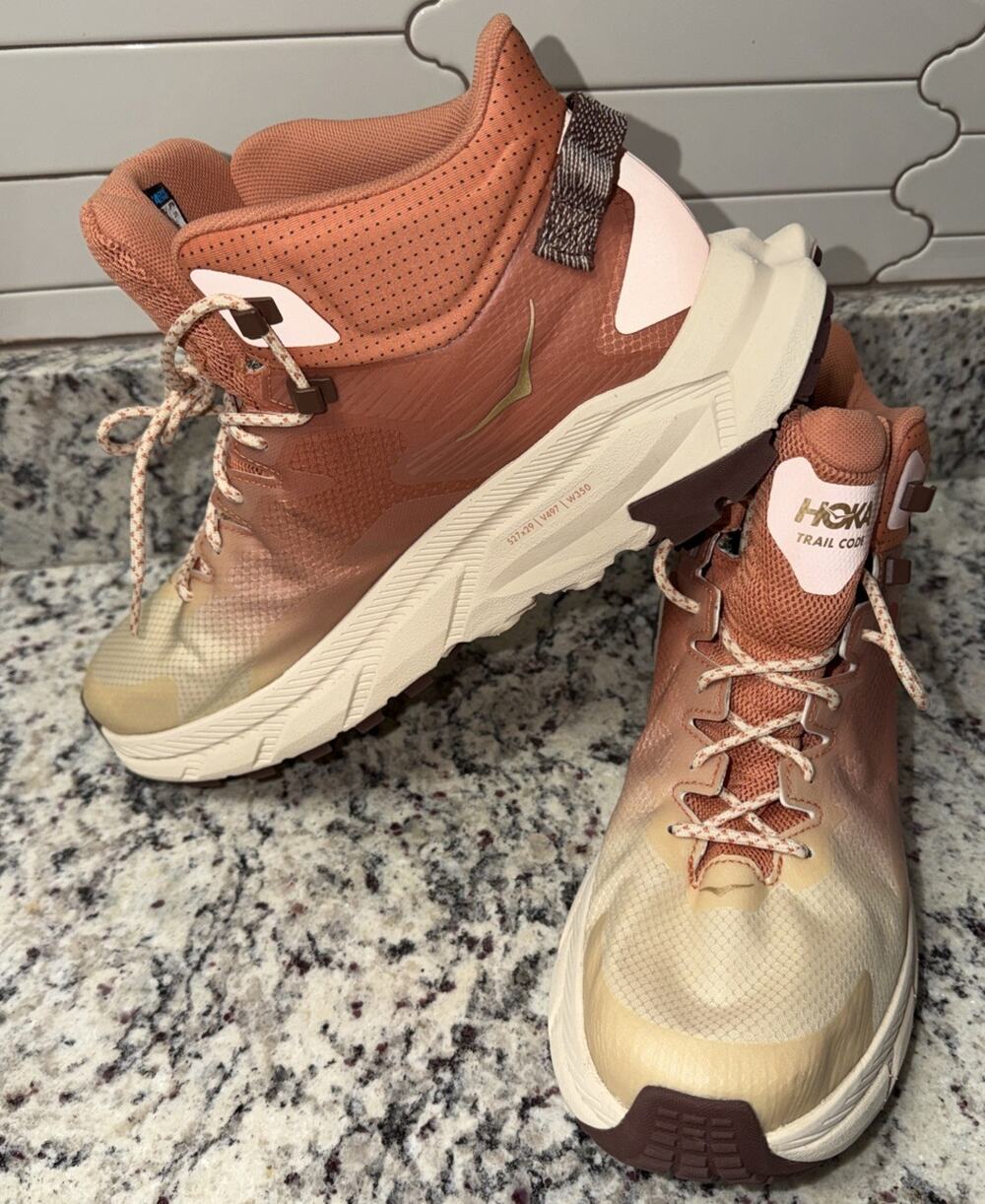 Hoka One Trail Code Women Sz 11 Hiking Boots Sun Baked W350 V497 527x29 Ombré